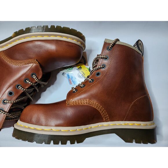 Dr. Martens Steel Toe Industrial Work Boots Men’s 8 / Women’s 9 Brown main image 6